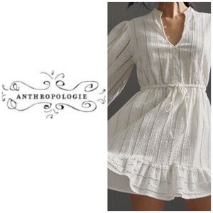 Anthropologie Forever that Girl Eyelet Mini-Dress